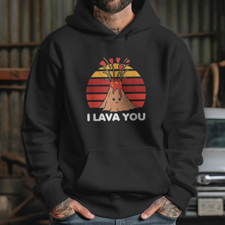 I Lava You Retro Clothing Gift For Him Her Funny Valentine Hoodie Gifts for Her