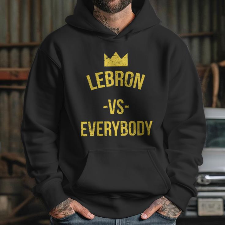 Lebron Vs Everybody La Bron Basketball Hoodie Gifts for Her