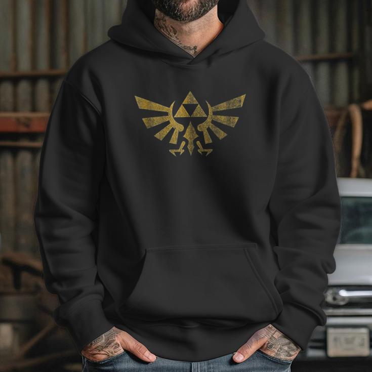 Legend Of Zelda Royal Crest Distressed Badge Hoodie Gifts for Her