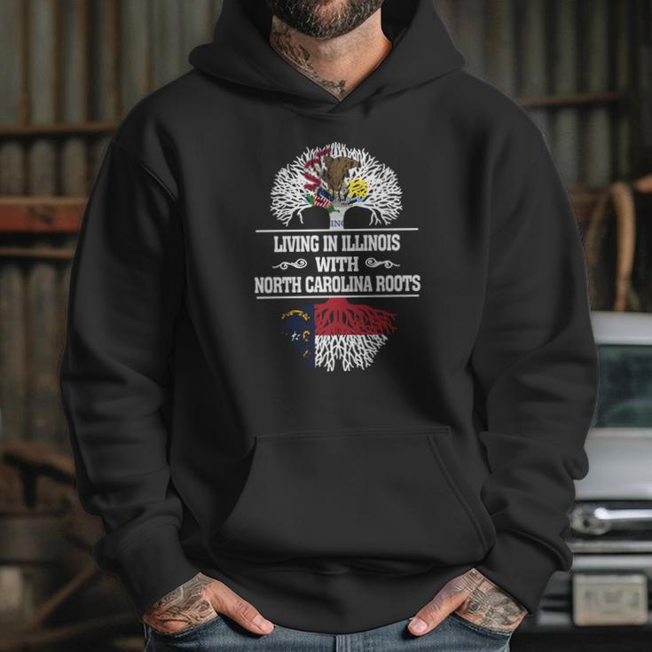 Living In Illinois With North Carolina Roots Hoodie Gifts for Her