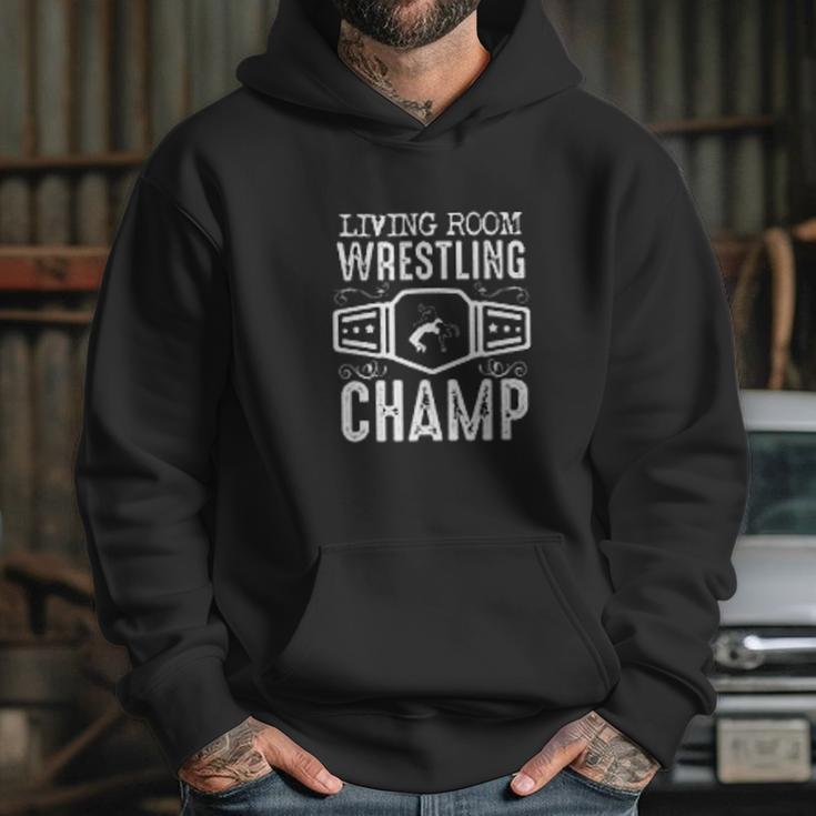 Living Room Wrestling Champ Hoodie Gifts for Her