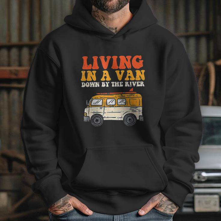 Living In A Van Down By The River L Nomad Road Trip Travel Hoodie Gifts for Her