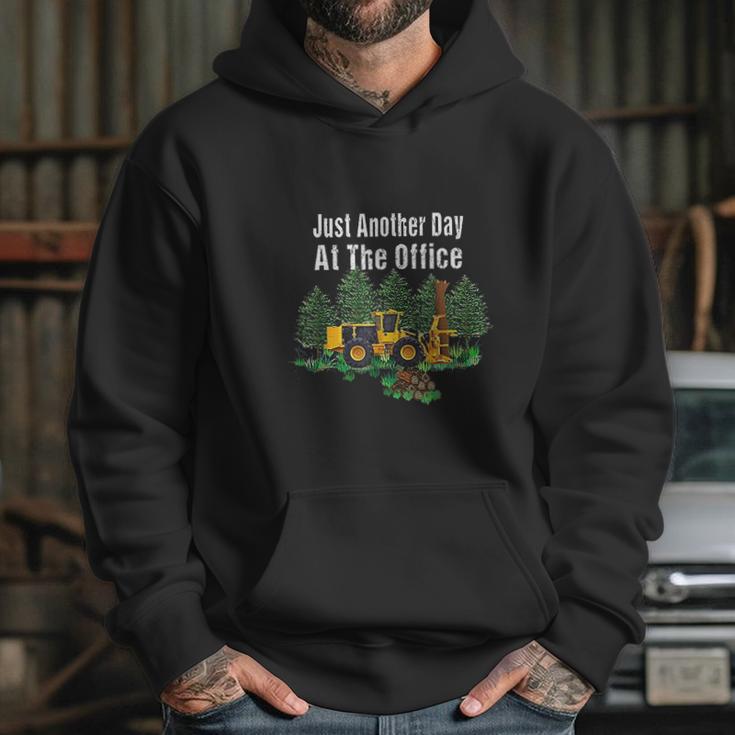 Logging Feller Buncher Driver Timber Just Another Day Hoodie Gifts for Her