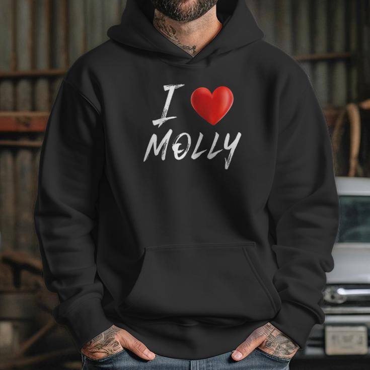 I Love Heart Molly Family Name Hoodie Gifts for Her