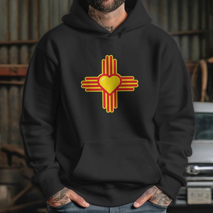 I Love New Mexico Heart Zia Symbol Of Nm Hoodie Gifts for Her