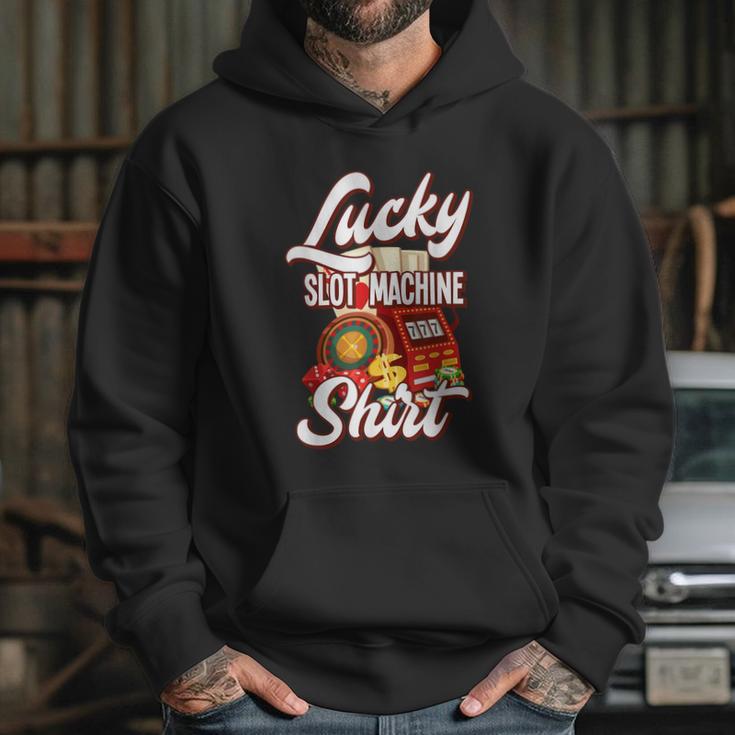 Lucky Slot Machine Casino Las Vegas Gambling Hoodie Gifts for Her