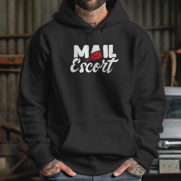 Mail Escort Postman Mail Carrier Post Office Worker Hoodie Gifts for Her