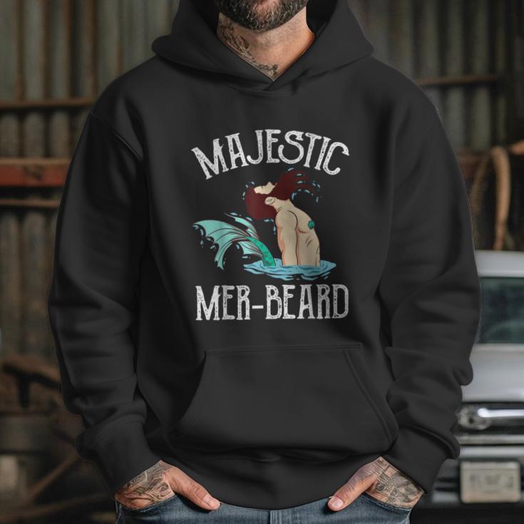 Majestic Merbeard Funny Merman Manly Merman Hoodie Gifts for Her