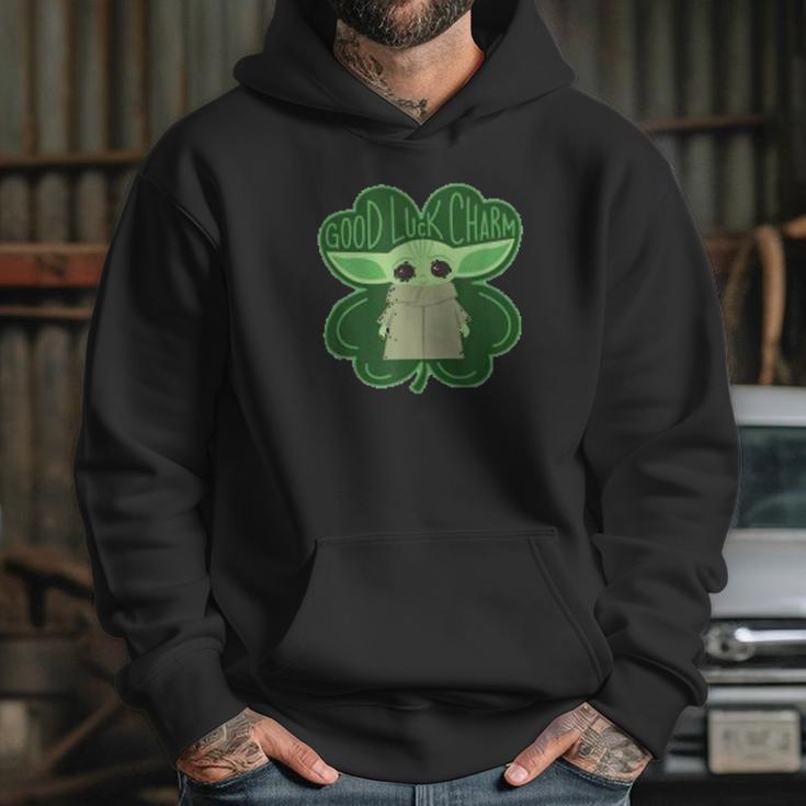 The Mandalorian The Child Good Luck Charm Shamrock Hoodie Gifts for Her