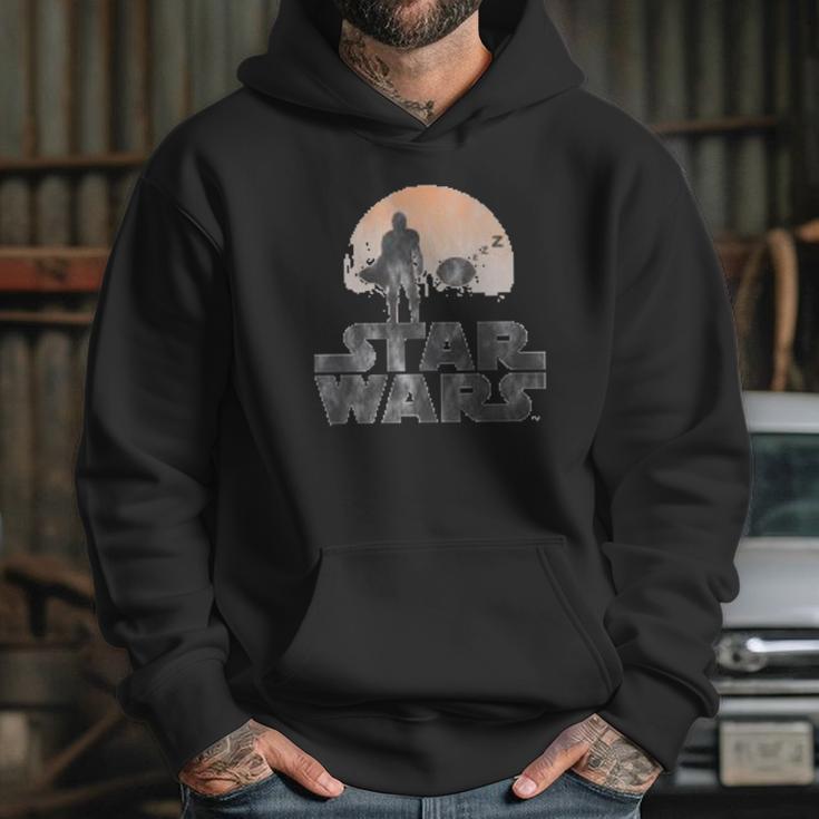 The Mandalorian Sleeping Child Silhouette Hoodie Gifts for Her