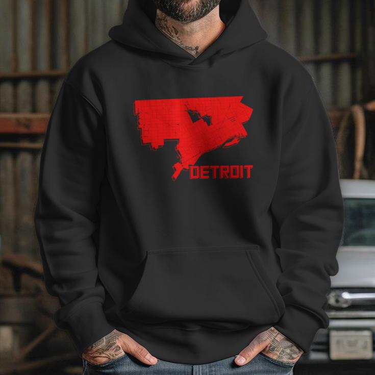 Map Of Detroit City Hoodie Gifts for Her