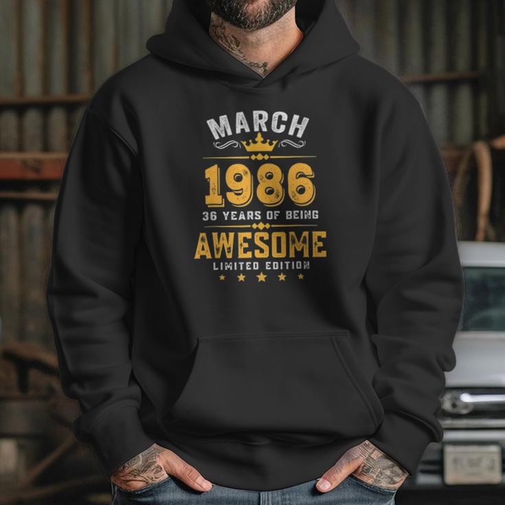 March 1986 36 Years Old Limited Edition 36Th Birthday Hoodie Gifts for Her