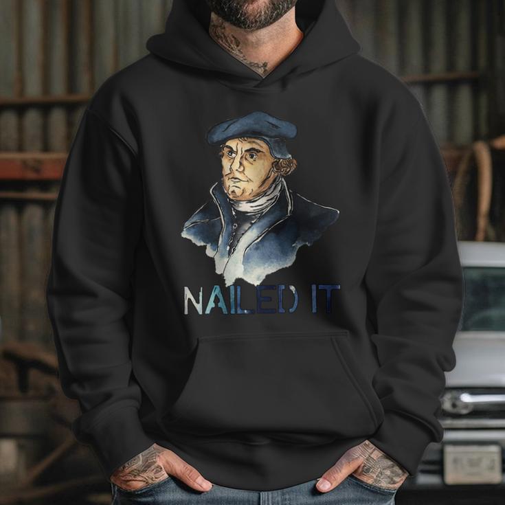 Martin Luther Nailed It Paint Stroke Hoodie Gifts for Her