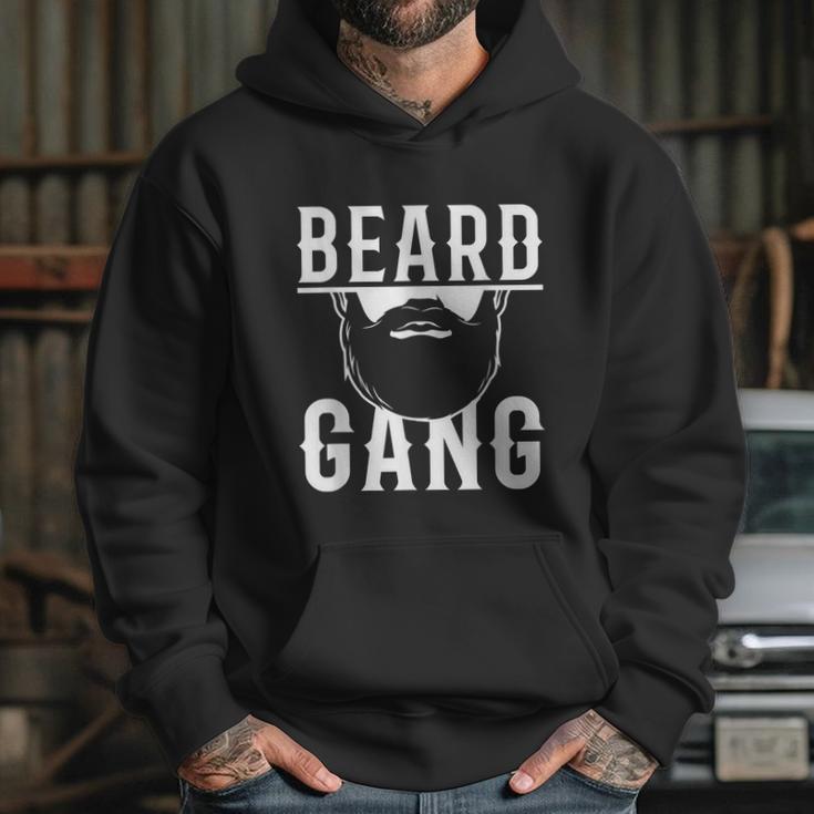 Mens Beard Gang Funny Bearded Man Male Facial Hair Hoodie Gifts for Her