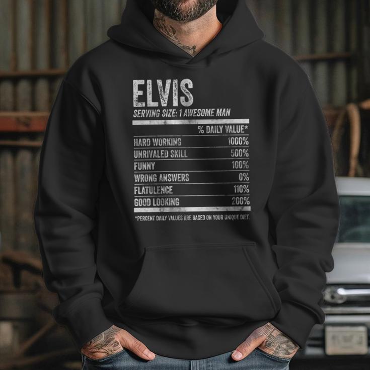 Mens Elvis Nutrition Personalized Name Funny Name Facts Hoodie Gifts for Her