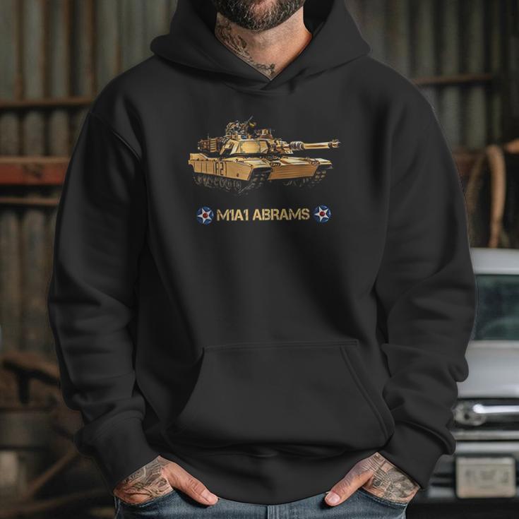 Mens Vintage US Army M1A1 Abrams Main Battle Tank Hoodie Gifts for Her