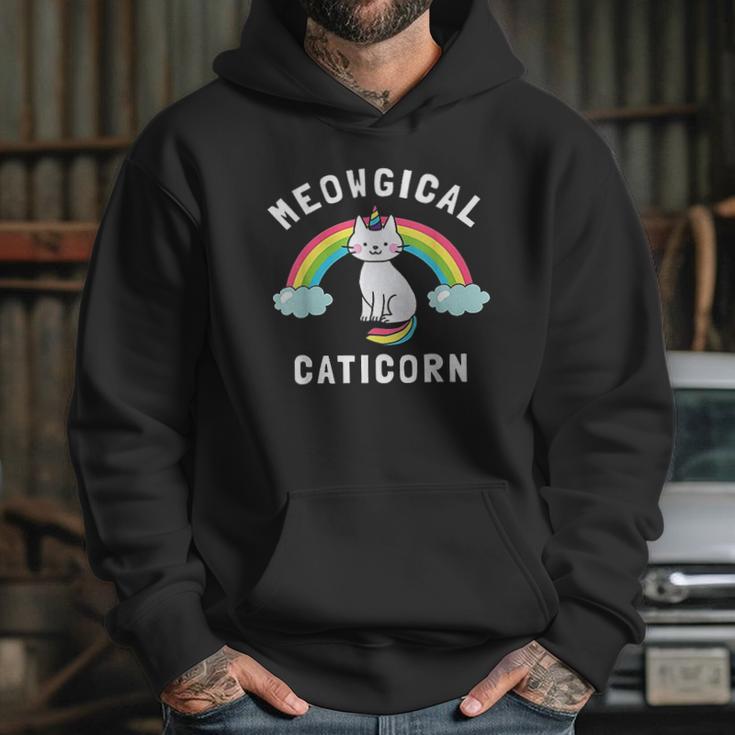 Meowgical Caticorn Funny Unicorn And Cat Gift Kittycorn Hoodie Gifts for Her