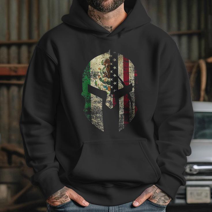 Mexican American Spartan Helmet Chicano Pride Hoodie Gifts for Her