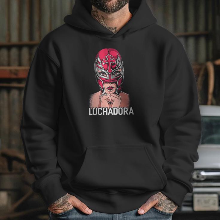 Mexican Female Wrestler Chingona Lucha Libre Luchadora Hoodie Gifts for Her