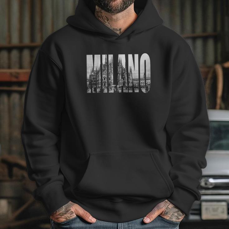 Milano Duomo Black And White Logo Image Hoodie Gifts for Her