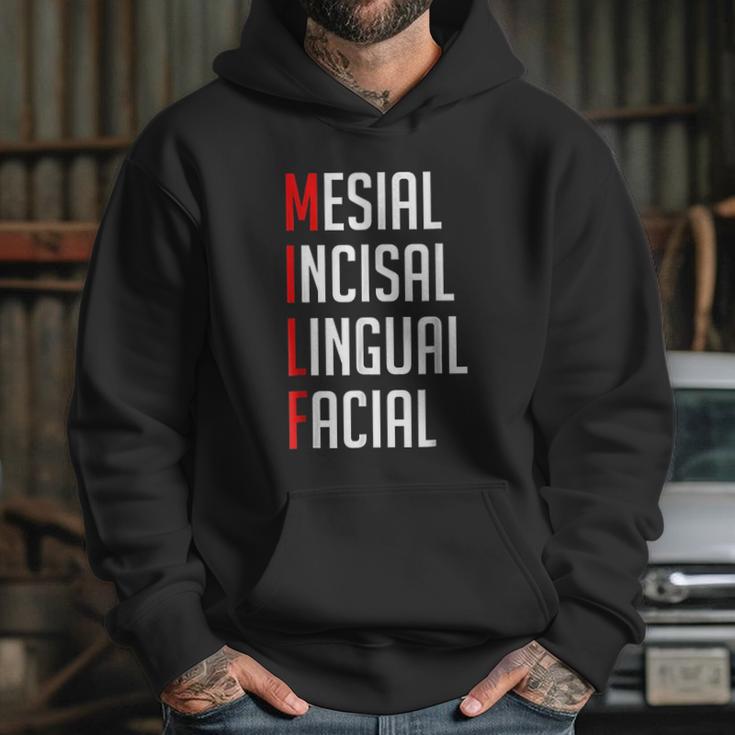 Milf Mesial Incisal Lingual Facial Funny Dental Hoodie Gifts for Her