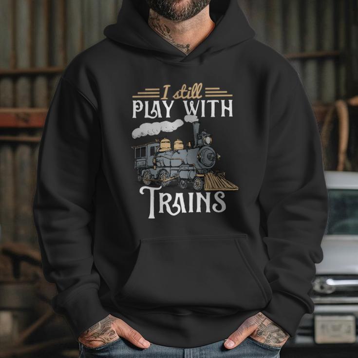 Model Steam Train Cute Gift Locomotive Trainspotting Meaningful Gift Graphic Design Printed Casual Daily Basic Hoodie Gifts for Her