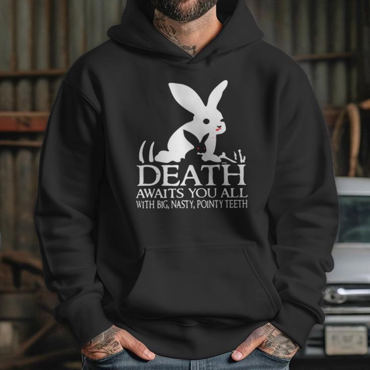 Monty Python Rabbit Death Awaits You All With Big Nasty Pointy Teeth Hoodie Gifts for Her