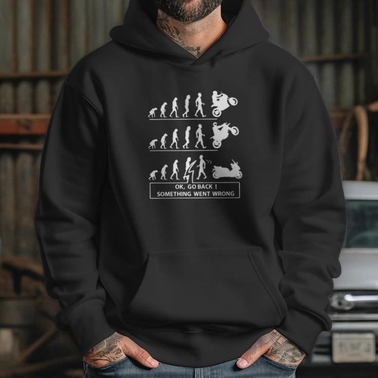 Motorcycle Ok Go Back Something Went Wrong Hoodie Gifts for Her