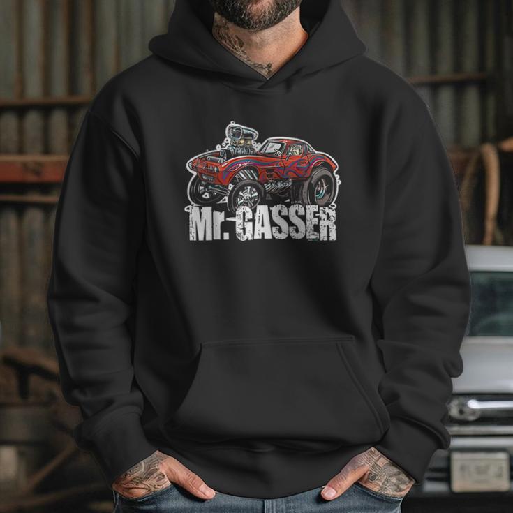 Mr Gasser Hot Rod Cartoon Race Car Hoodie Gifts for Her