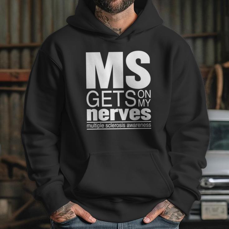 Multiple Sclerosis Gets On My Nerves Ms Awareness T-Shirt Hoodie Gifts for Her