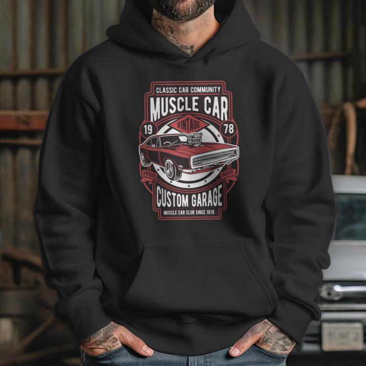 Muscle Car Graphic Design Printed Casual Daily Basic Hoodie Gifts for Her