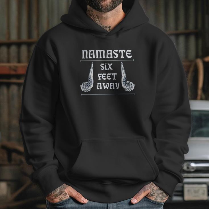 Namaste 6 Feet Away Social Distancing Hoodie Gifts for Her