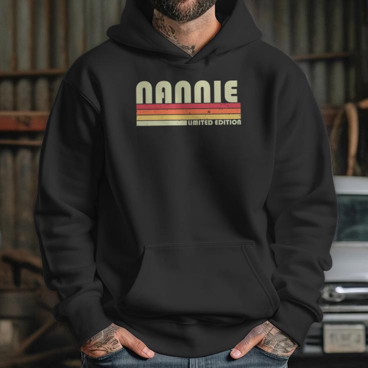 Nannie Gift Name Personalized Retro Vintage 80S 90S Hoodie Gifts for Her