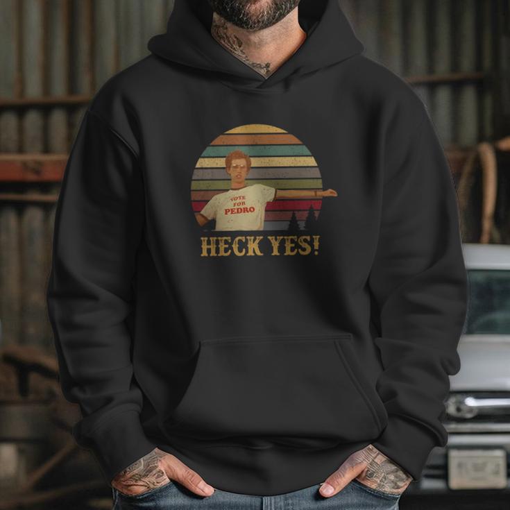 Napoleon Dynamite Jon Heder Vote For Pedro Heck Yes Hoodie Gifts for Her