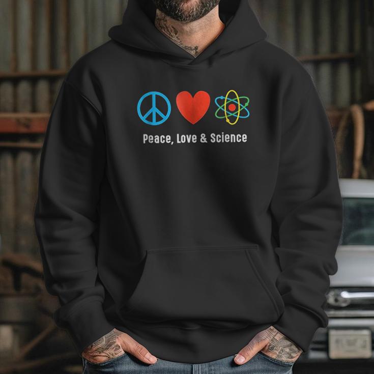 Neil De Grasse Tyson Peace Love And Science Hoodie Gifts for Her