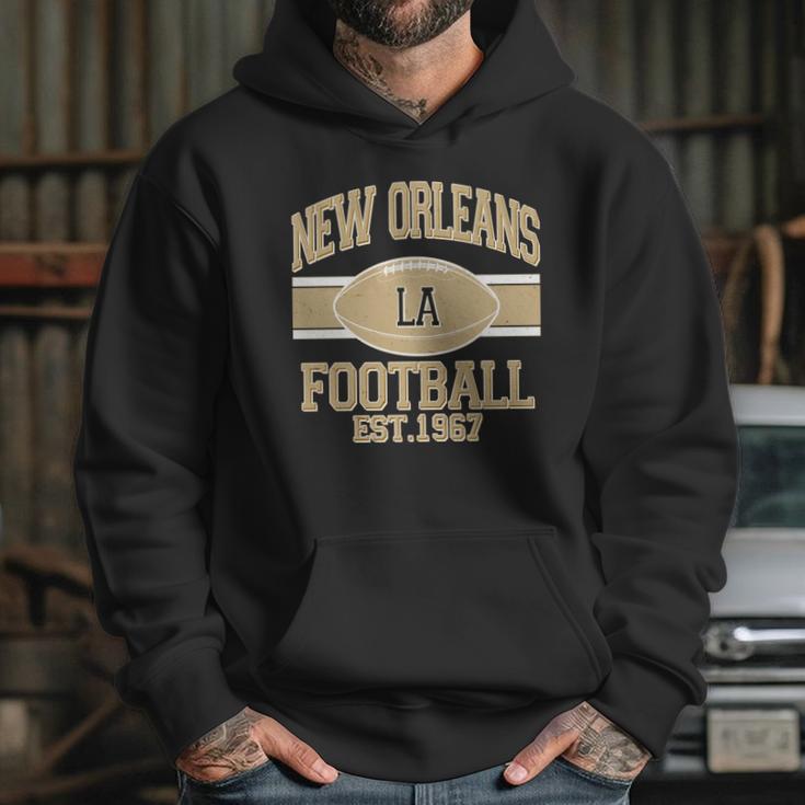 New Orleans La Football Vintage Sports Logo Hoodie Gifts for Her