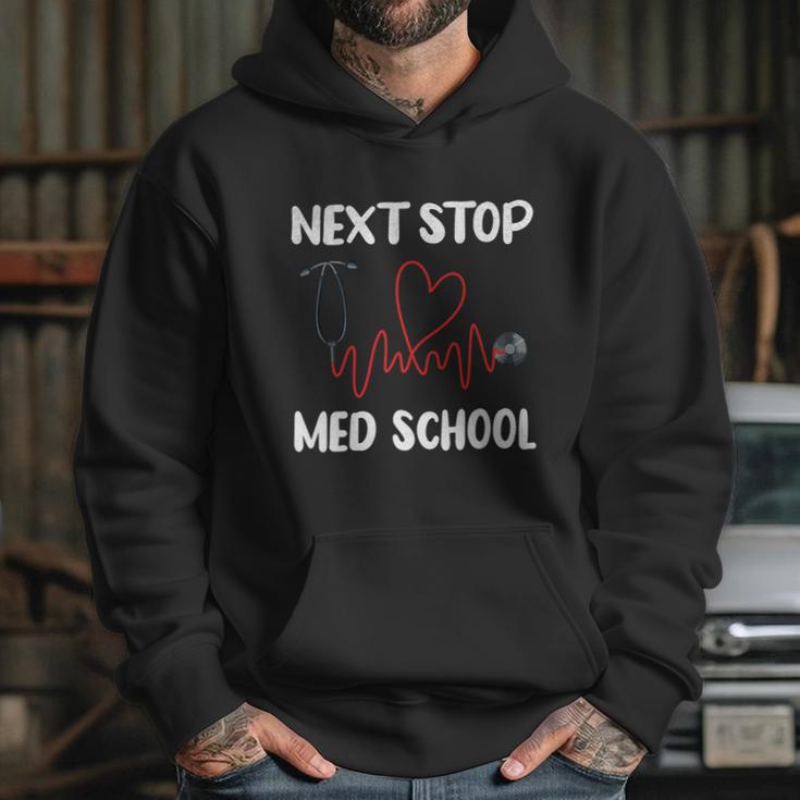 Next Stop Med School Future Doc Medical School Student Gift Graphic Design Printed Casual Daily Basic Hoodie Gifts for Her