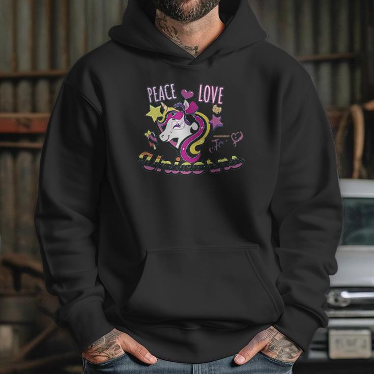 Nickelodeon Girls Peace Love Unicorns Hoodie Gifts for Her