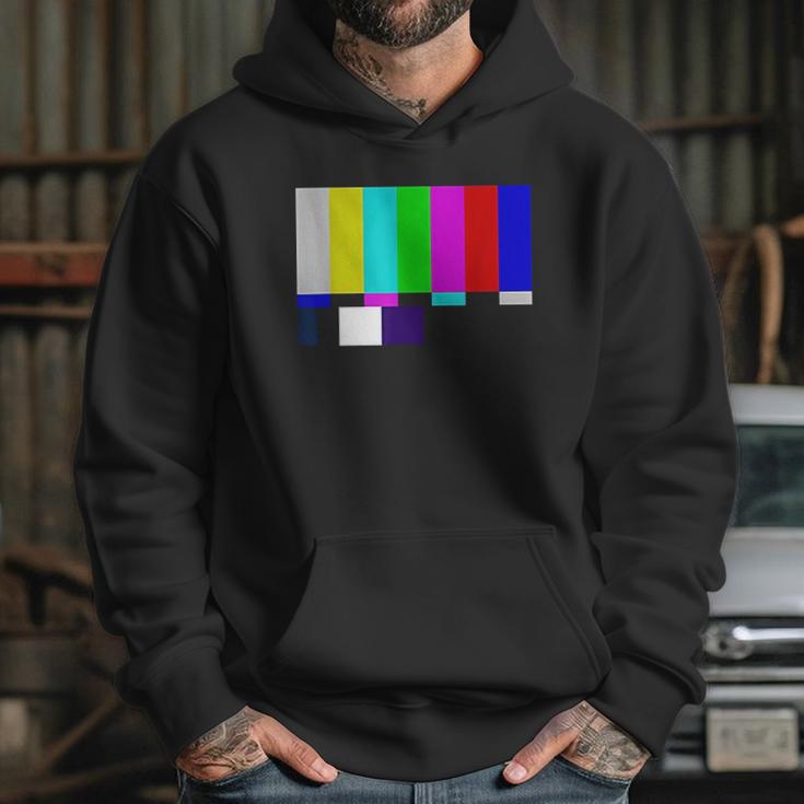 No Signal Television Screen Color Bars Test Pattern Hoodie Gifts for Her