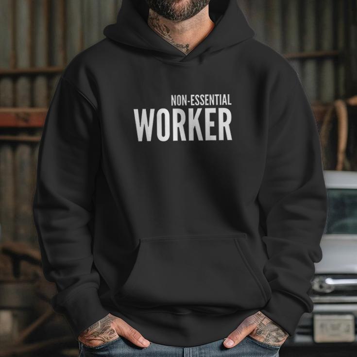 Non Essential Worker Funny Social Distancing Gift Hoodie Gifts for Her