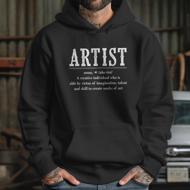 Noun Artist Definition Paintbrush Painter Hoodie Gifts for Her