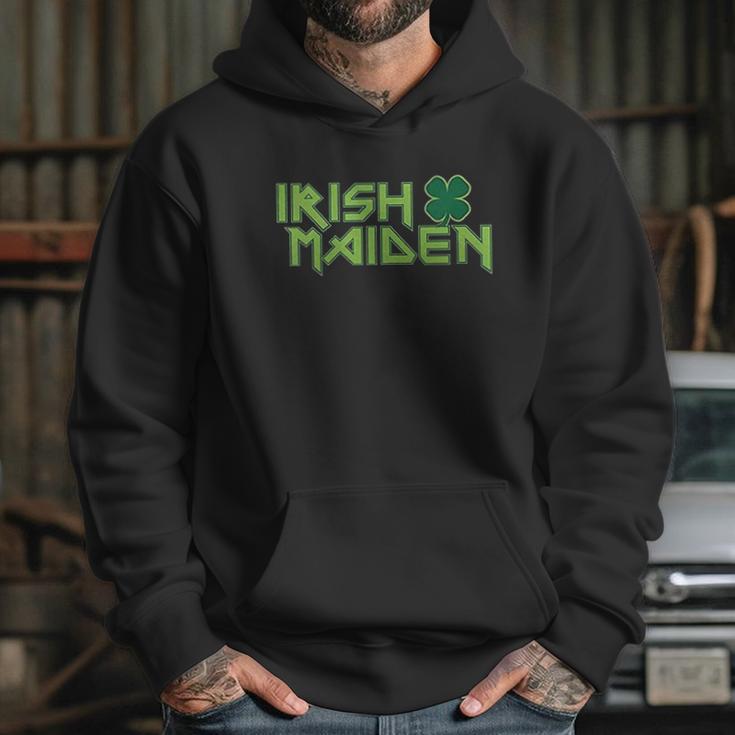 Old Glory St Patricks Day Irish Maiden Juniors Hoodie Gifts for Her