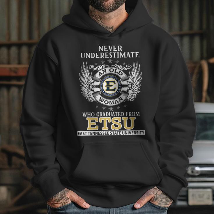 Old Man- Graduated From Etsu- East Tennessee State University Hoodie Gifts for Her