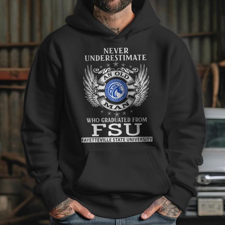 Old Man- Graduated From Fsu- Fayetteville State University Hoodie Gifts for Her