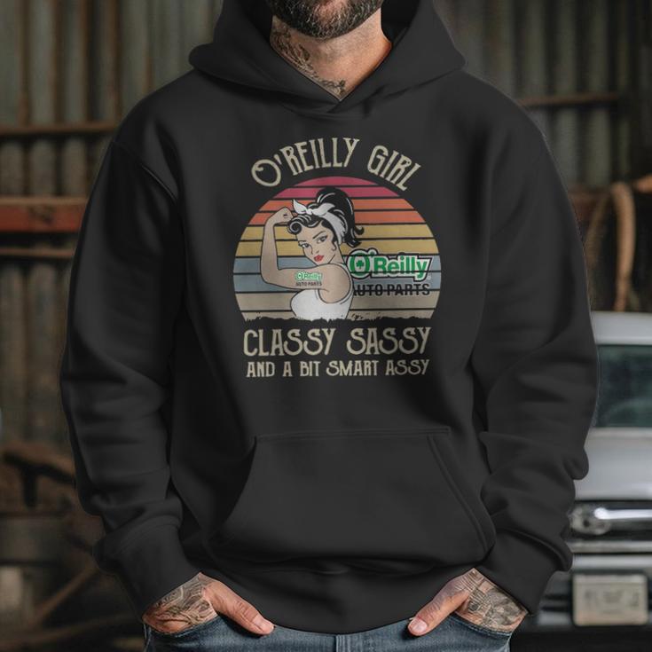 Oreilly Auto Parts Girl Classy Sasy And A Bit Smart Asy Retro Hoodie Gifts for Her