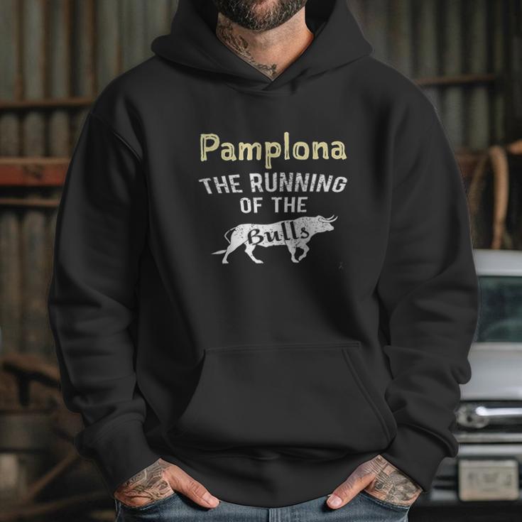 Pamplona The Running Of The Bulls Cattle Party Spain Hoodie Gifts for Her