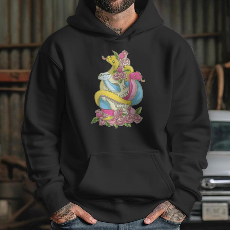 Pansexual Snake Kawaii Pastel Goth Subtle Pan Pride Hoodie Gifts for Her