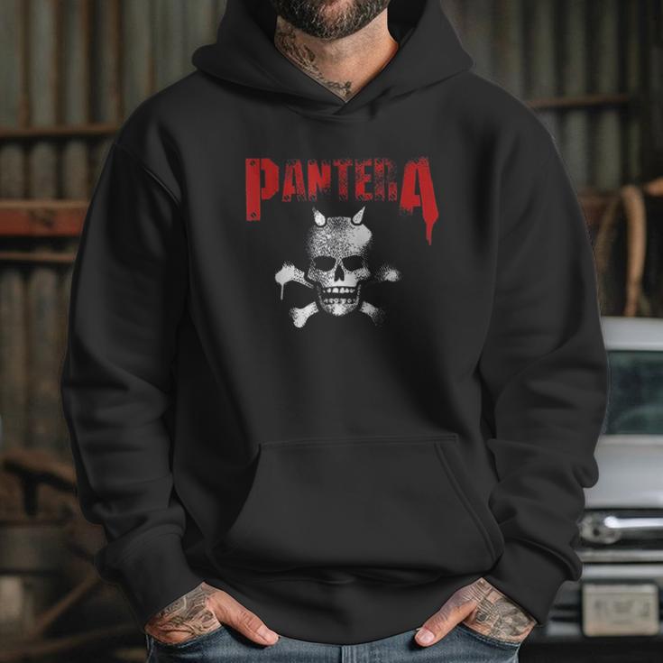 Pantera Official Horned Skull Stencil Hoodie Gifts for Her