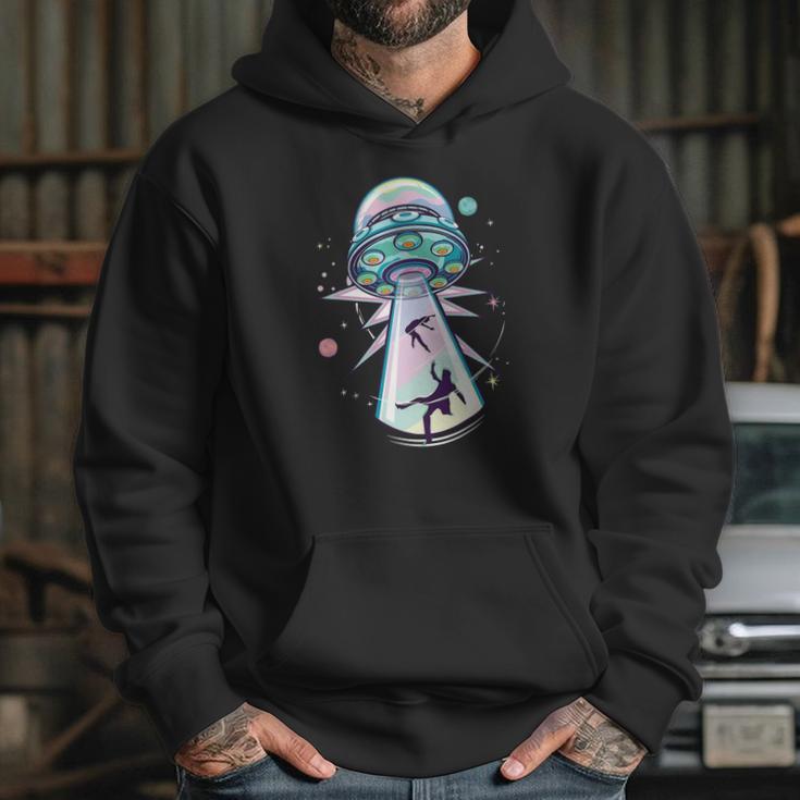 Pastel Goth Alien Abduction Aesthetic Spaceship Nu Goth Hoodie Gifts for Her