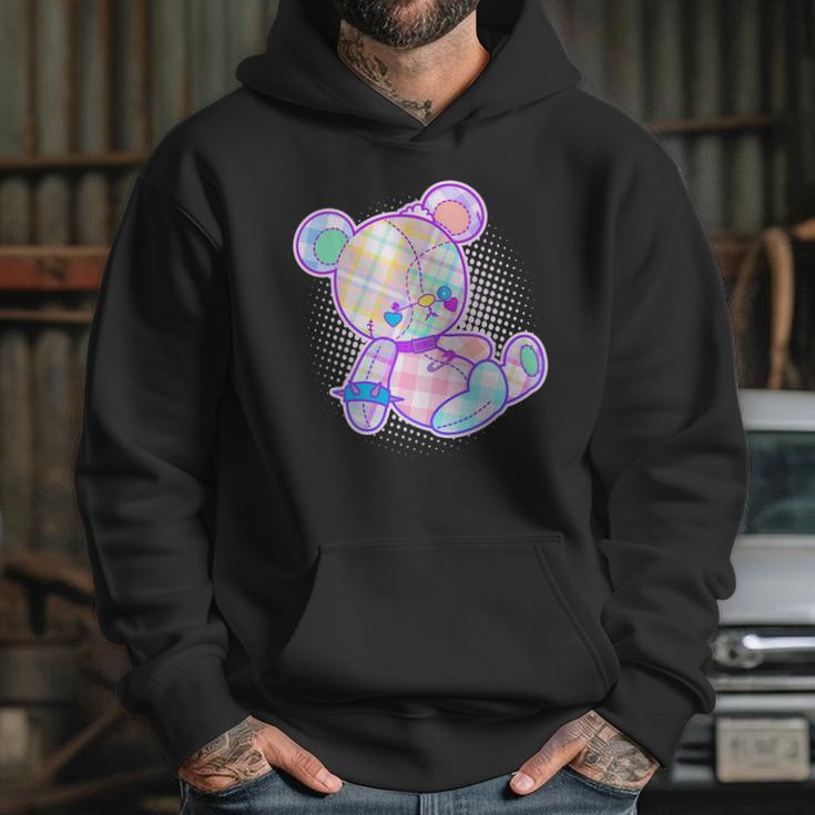 Pastel Kawaii Cute Goth Punk Teddy Bear Hoodie Gifts for Her